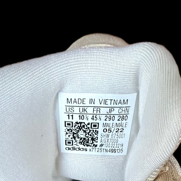 Adidas ZX22 Men's Cream Khaki Grey brown Sneakers men’s size 11 NWT - Picture 11 of 13